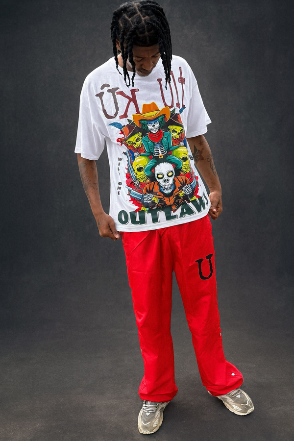 Daily Nylon Pants (Red)