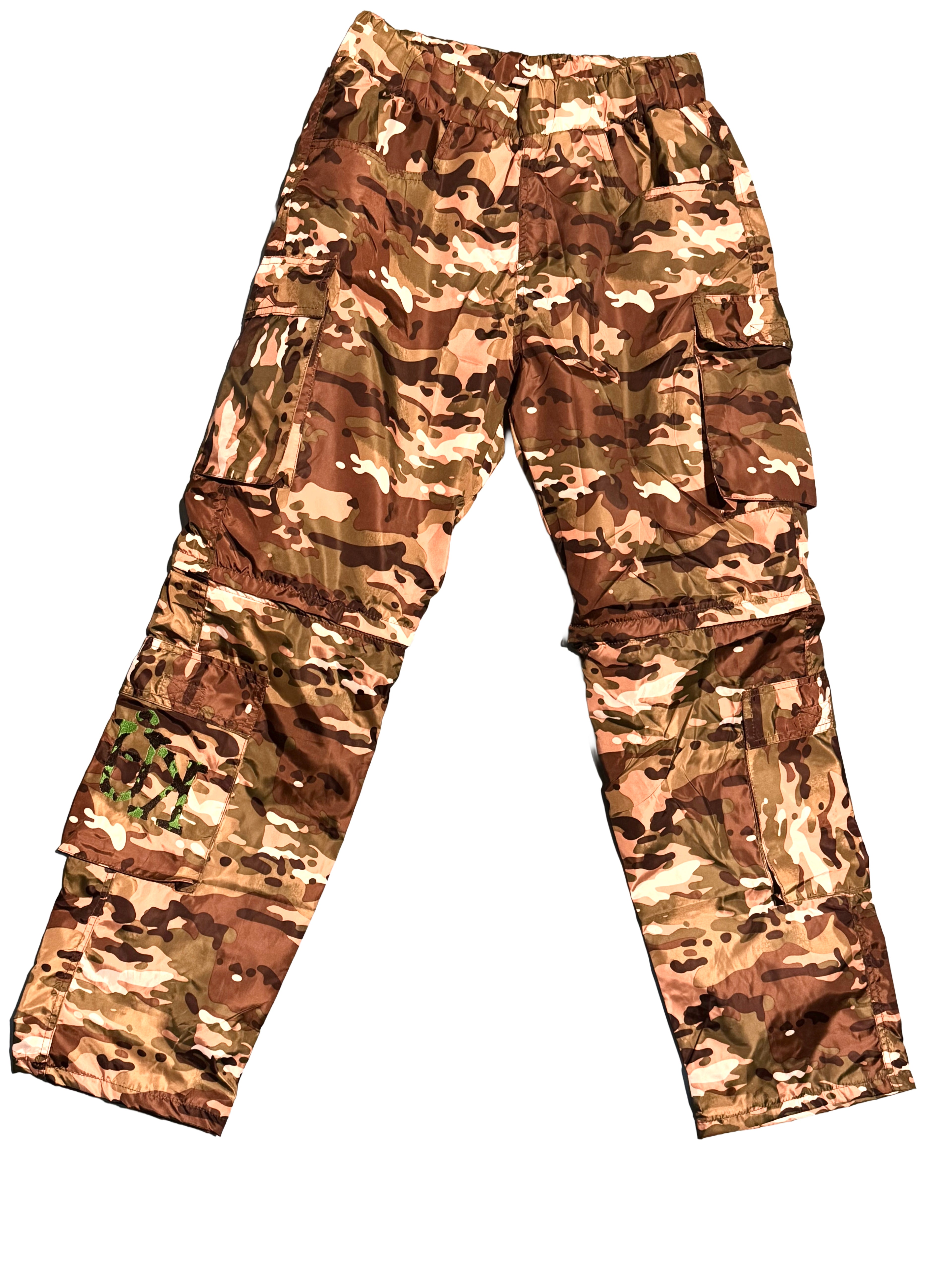 F25 Nylon Cargo Ports (Pants/Shorts) (Camo Brown)