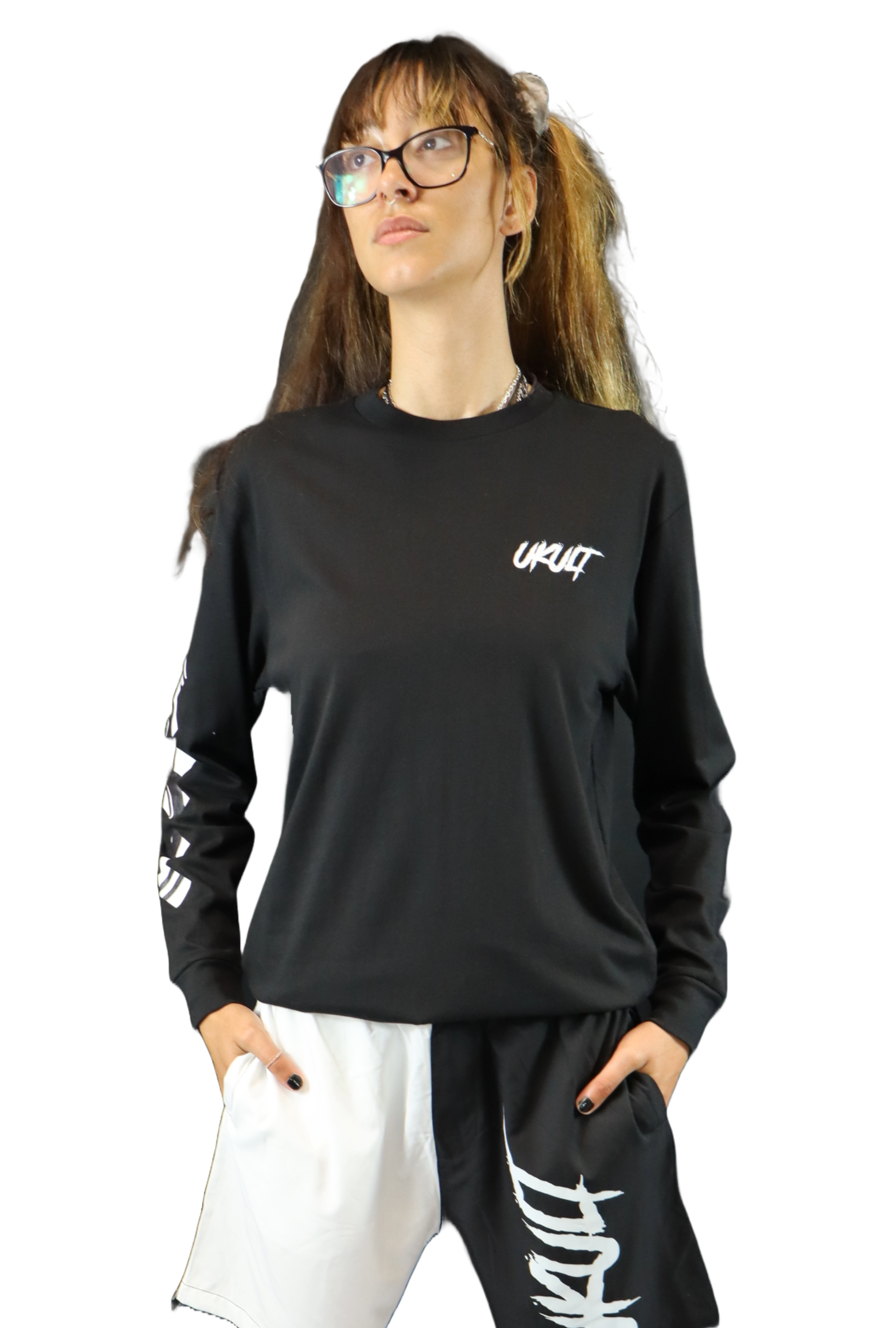 Whiteout $ Longsleeve Tee (Black)