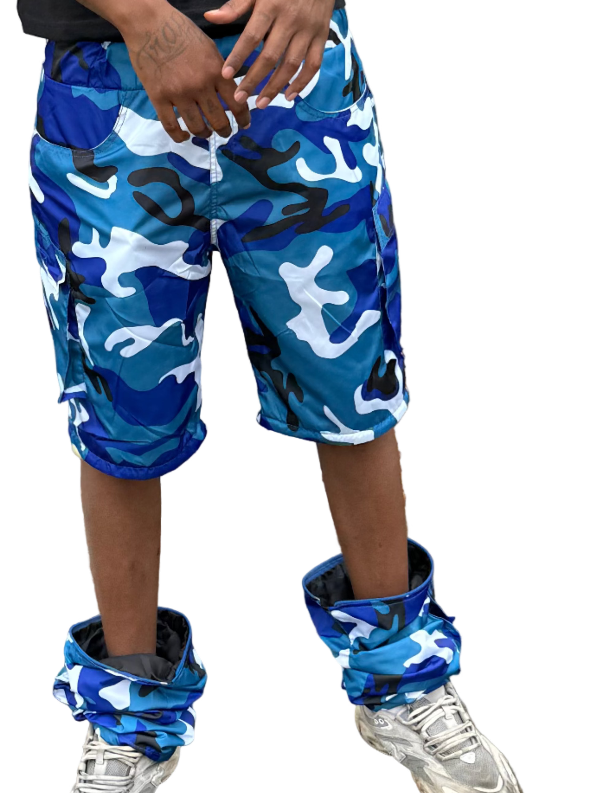 F25 Nylon Cargo Ports (Pants/Shorts) (Camo Blue)