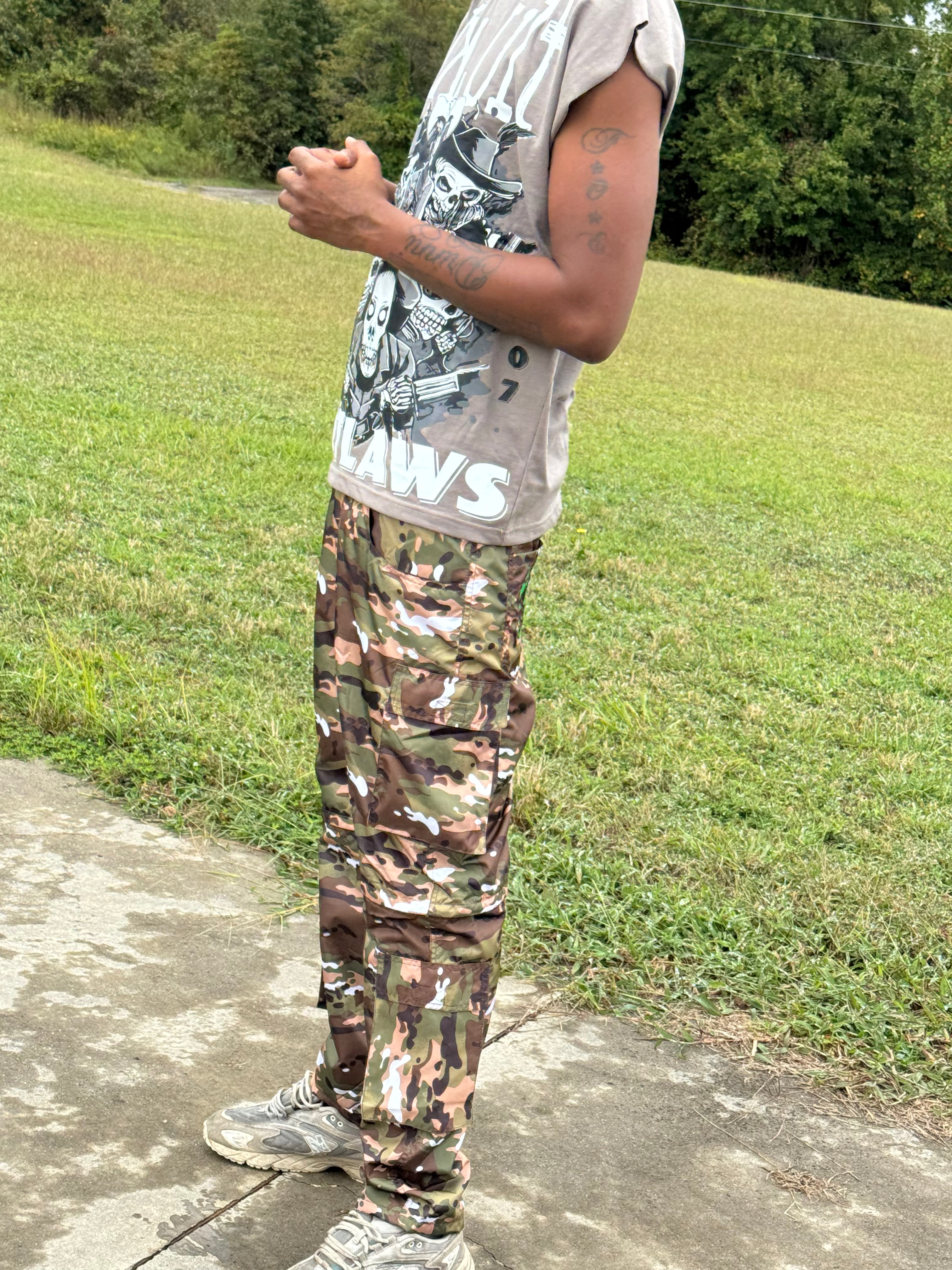 F25 Nylon Cargo Ports (Pants/Shorts) (Camo Brown)