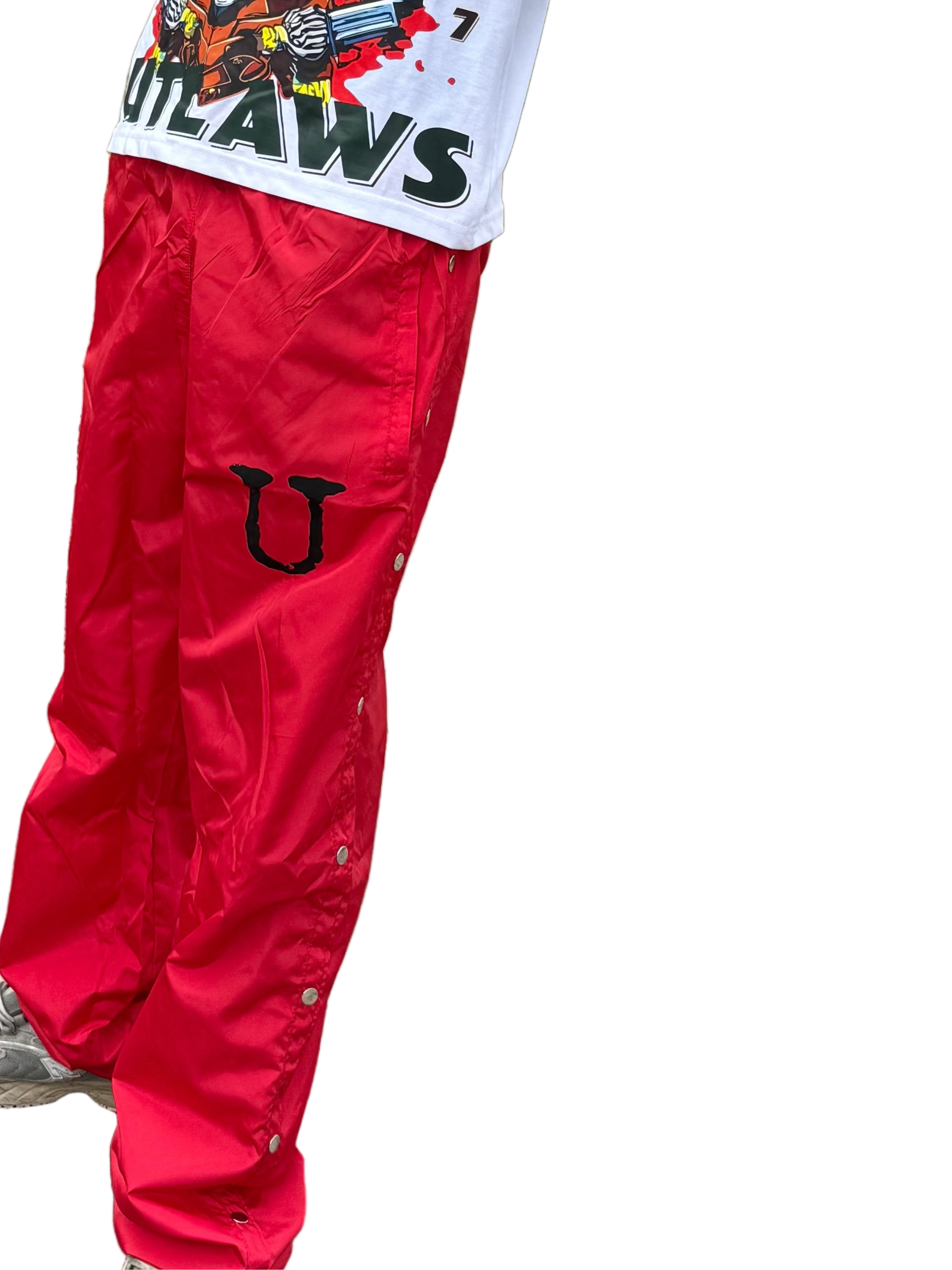 Daily Nylon Pants (Red)