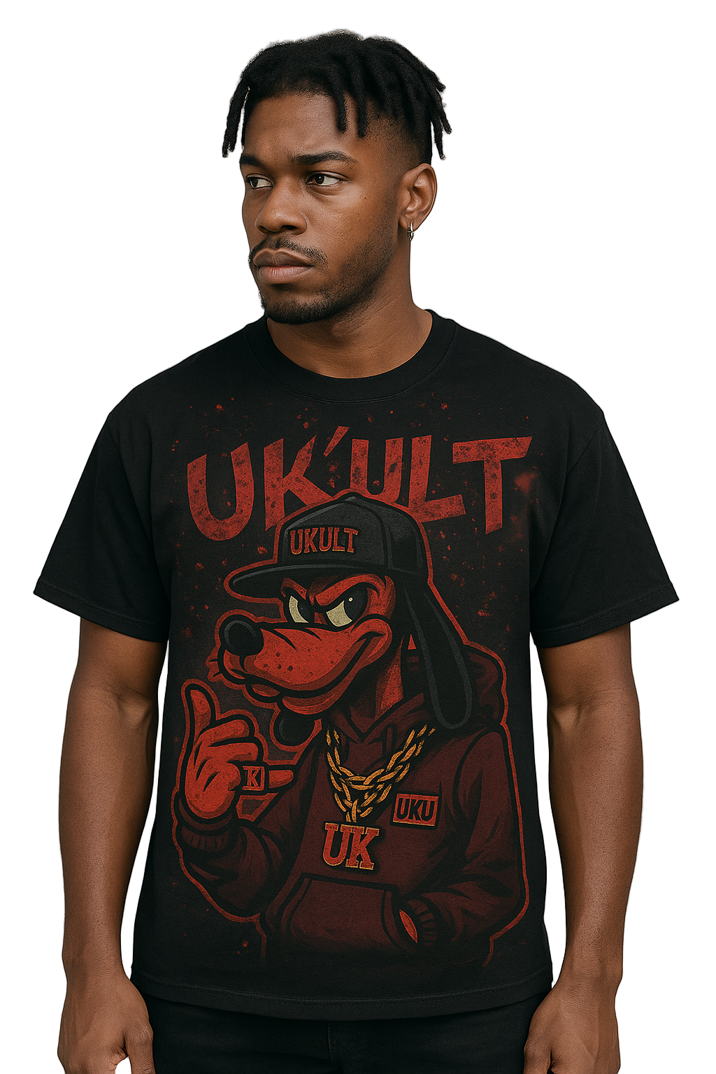Drupski Tee (Black/Red)
