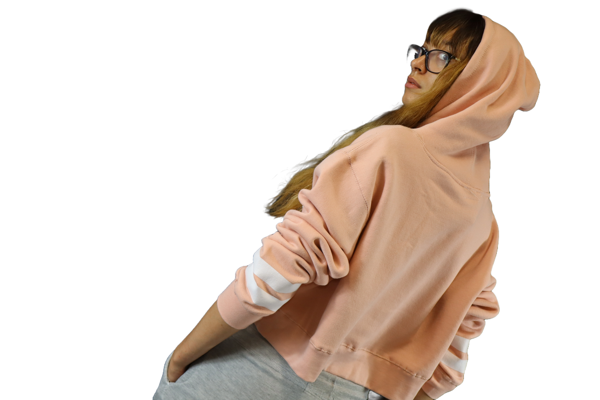 Script Crop Wo Hoodie