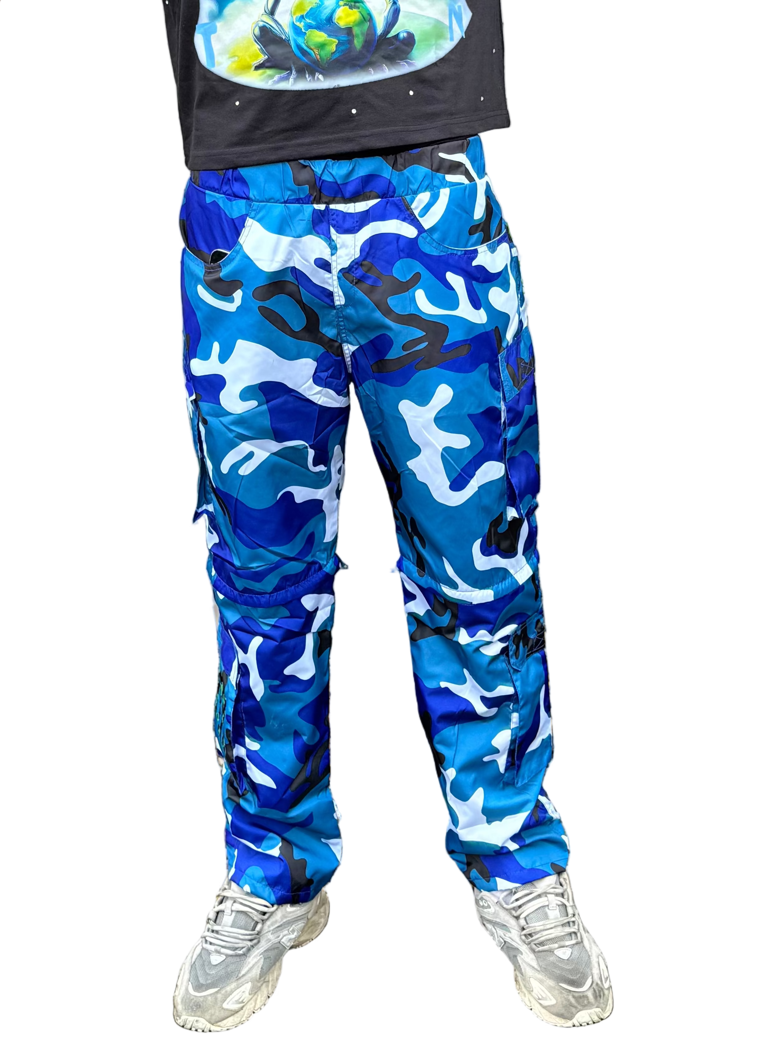 F25 Nylon Cargo Ports (Pants/Shorts) (Camo Blue)