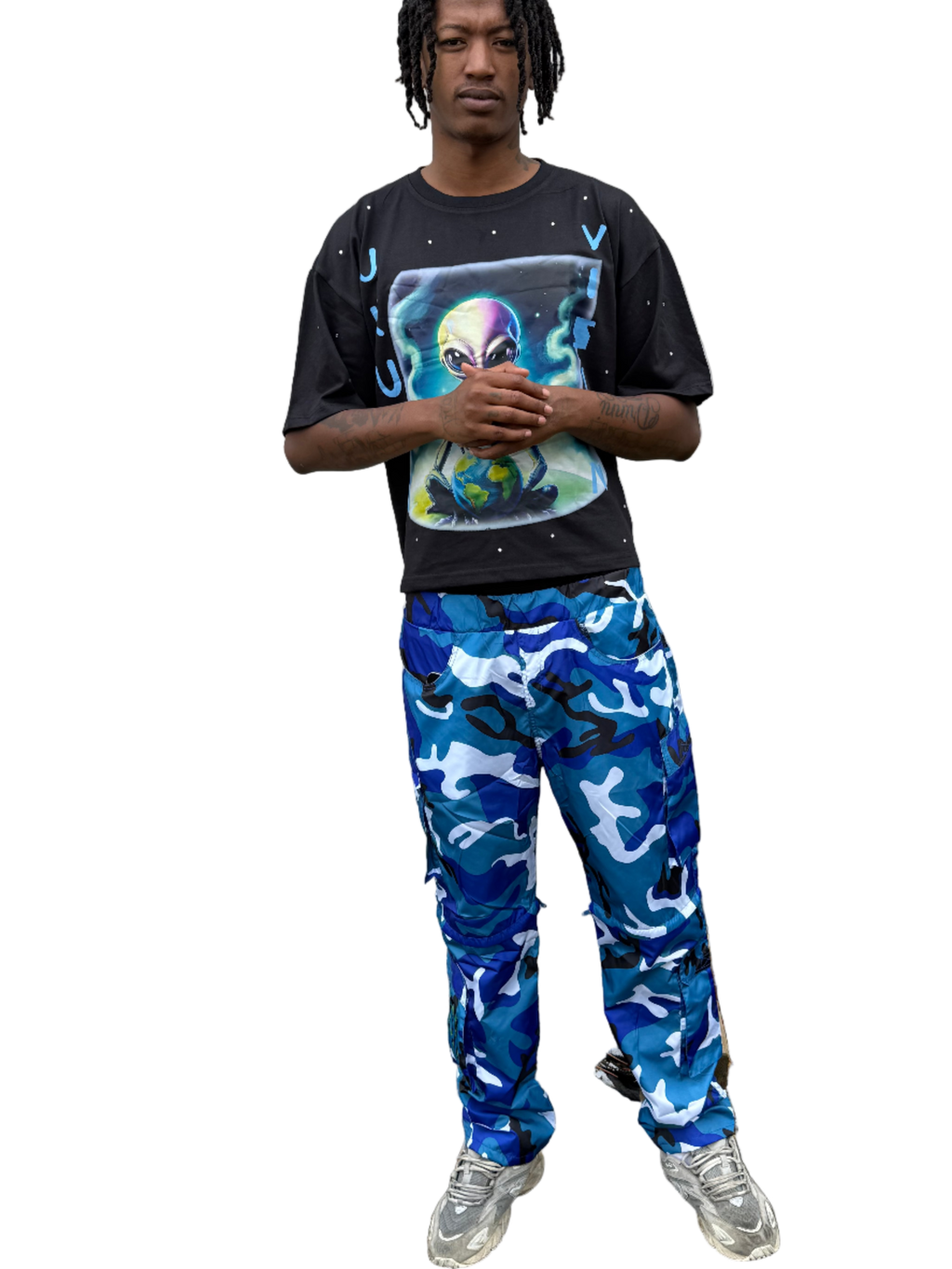 F25 Nylon Cargo Ports (Pants/Shorts) (Camo Blue)