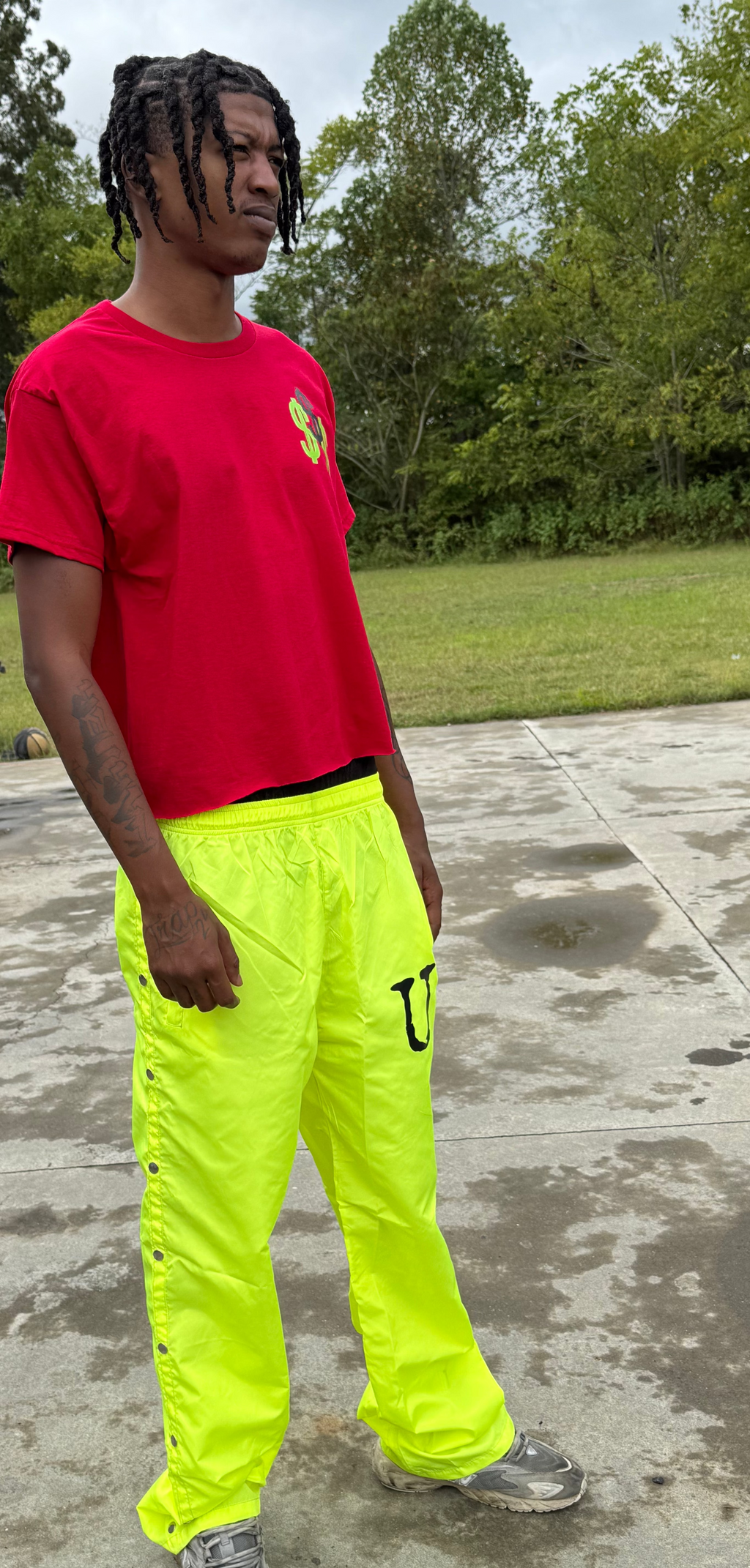 Daily Nylon Pants (Lime)