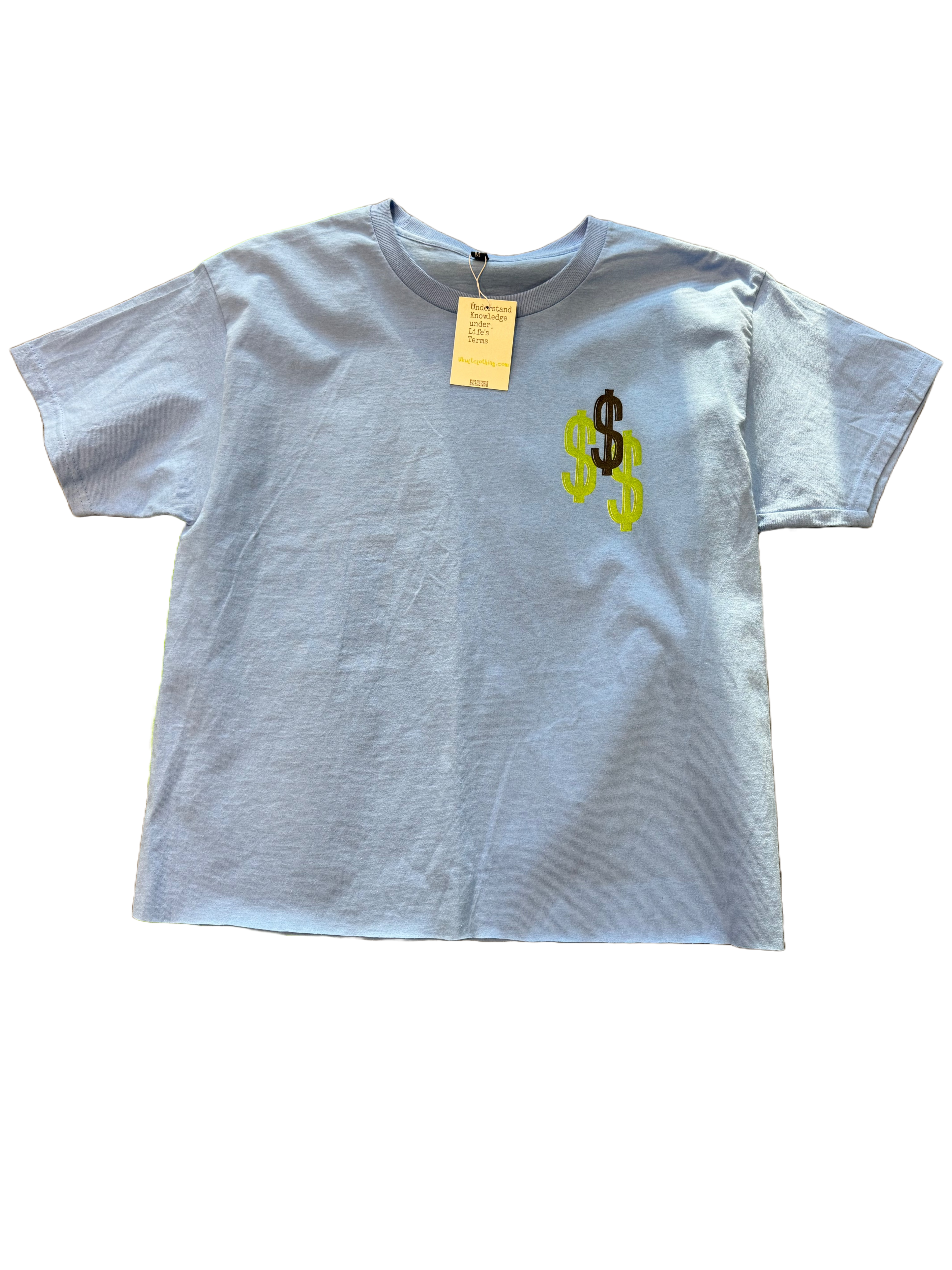 Every New Day $ 2.0  T-Shirt (Light Blue)