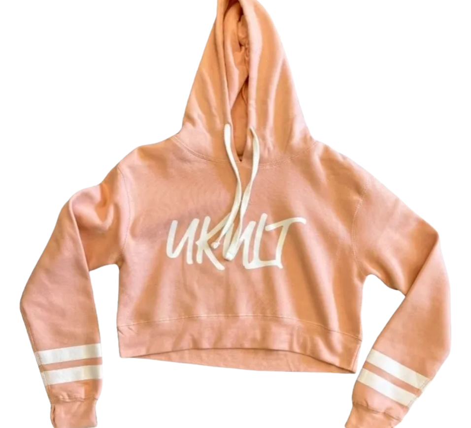 Script Crop Wo Hoodie